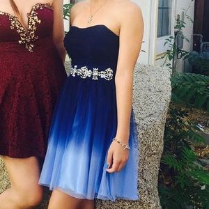 Blue Homecoming Dress